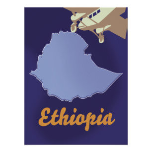 Äthiopien Reiseplakat Poster