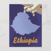 Äthiopien Reiseplakat Postkarte (Vorderseite)