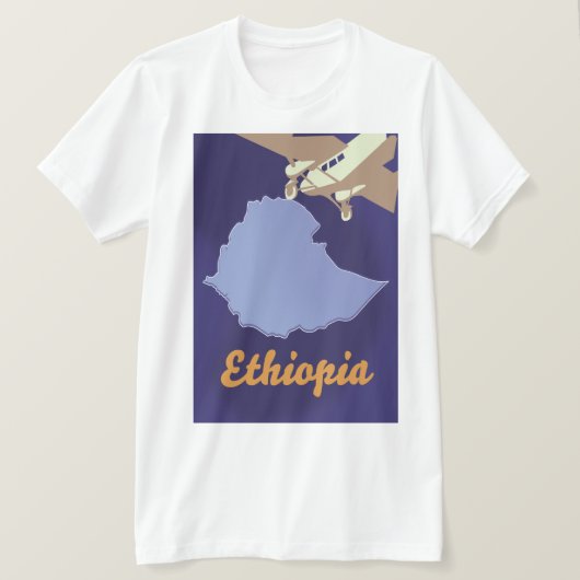 Äthiopien Reiseplakat T-Shirt (Design vorne)