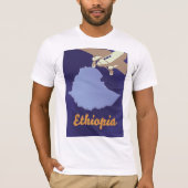 Äthiopien Reiseplakat T-Shirt (Vorderseite)
