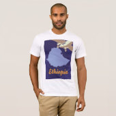 Äthiopien Reiseplakat T-Shirt (Vorne ganz)