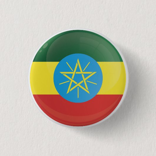 Äthiopien-Round-Icon-Flagge Button (Vorderseite)