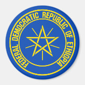 Äthiopien-Runde Magnet (Vorne)