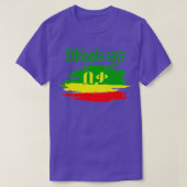 Äthiopien sagt Beka Nomore T-Shirt (Design vorne)