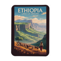 Äthiopien Schäfer Herd Travel Art Vintag