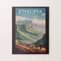 Äthiopien Schäfer Herd Travel Art Vintag