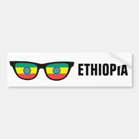 Äthiopien Shades-Autoaufkleber Autoaufkleber (Vorne)