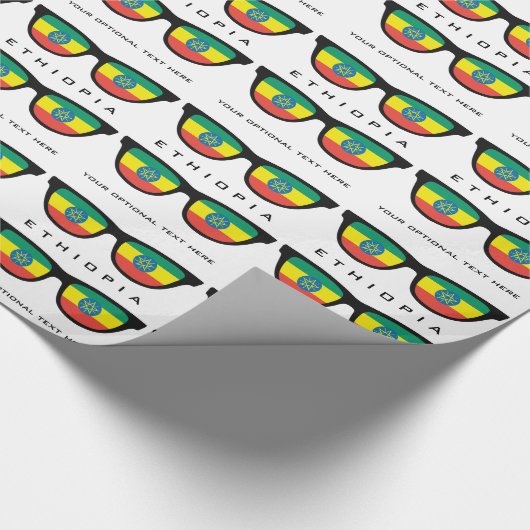 Äthiopien Shades Sondertext & Farbe Geschenkpackun Geschenkpapier (Ecke)
