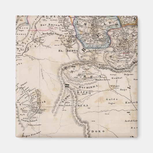 Äthiopien, Somalia, Afrika Magnet (Vorne)