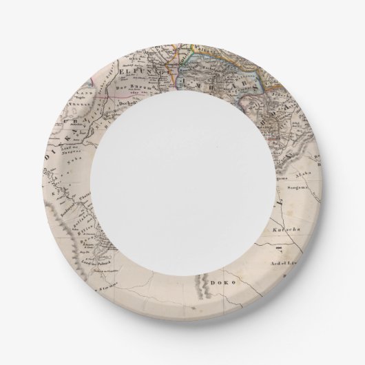 Äthiopien, Somalia, Afrika Pappteller (Vorderseite)