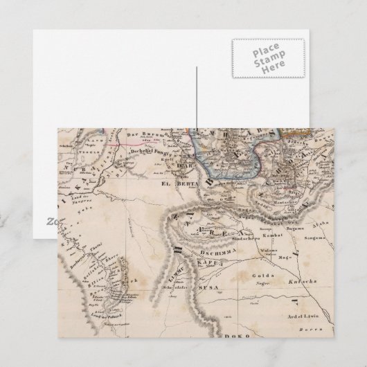 Äthiopien, Somalia, Afrika Postkarte (Vorne/Hinten)