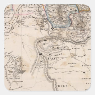 Äthiopien, Somalia, Afrika Quadratischer Aufkleber