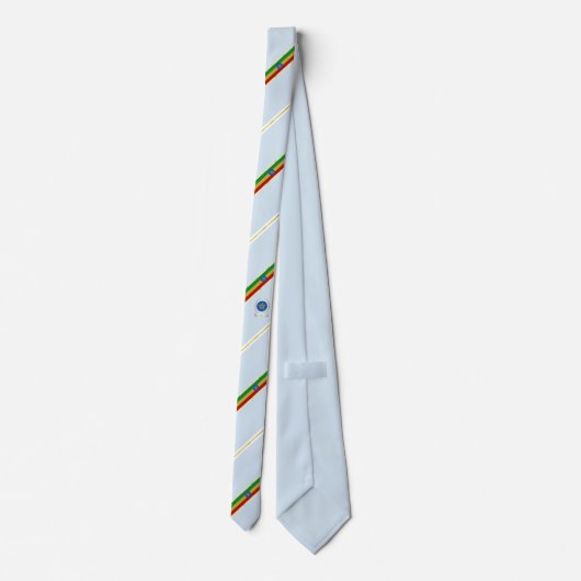 Äthiopien stripes Flagge Krawatte (Rückseite)