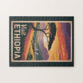 Äthiopien Sunset Travel Art Vintag Puzzle (Horizontal)