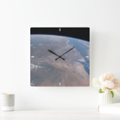 Äthiopien und ein Teil des Roten Meeres Quadratische Wanduhr (Zuhause)