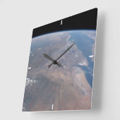 Äthiopien und ein Teil des Roten Meeres Quadratische Wanduhr (Winkel)