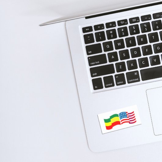 Äthiopien - USA Hut Rechteckiger Aufkleber