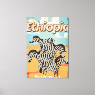 Äthiopien Vintage-Reiseposter Leinwanddruck