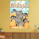 Äthiopien Vintage Travel Poster Leinwanddruck (Insitu (Wohnzimmer))