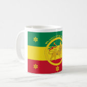 Äthiopienkaiserflagge - Haile Selassie I Kaffeetasse (Vorderseite Links)