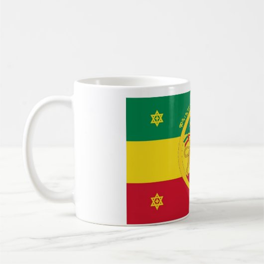 Äthiopienkaiserflagge - Haile Selassie I Kaffeetasse (Links)
