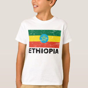 Äthiopiens Vintage-Flagge T-Shirt
