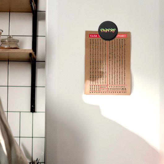 Äthiopisch-Alphabet Fotodruck