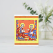 Äthiopisch-Bibel-Saint-Luke-Saint-John Postkarte (Stehend Vorderseite)