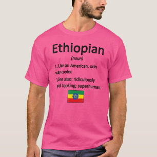 Äthiopisch Definition Äthiopien Flag Äthiopien T-Shirt