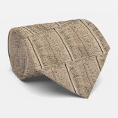 Äthiopisch-koptische Alphabet Krawatte (Gerollt)