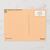 Äthiopisch-koptische Alphabet Postkarte (Rückseite)