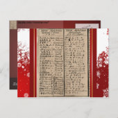 Äthiopisch-koptische Alphabet Postkarte (Vorne/Hinten)