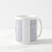 Äthiopische Alphabet-Tasse Kaffeetasse (VorderseiteRechts)