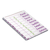 Äthiopische/Amharic-Zahlen Notizblock (Rechte Seite)