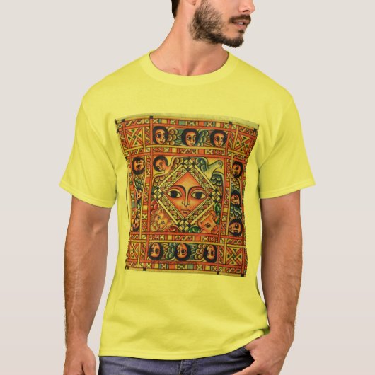 Äthiopische Bibel-Kirchen-Malerei - gelber T - T-Shirt (Vorderseite)