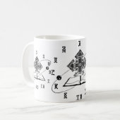 Äthiopische Bibel - Zeit-Uhr-Tasse Kaffeetasse (Vorderseite Links)