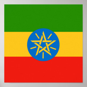 Äthiopische Flagge Äthiopien Land Zuhause Pride Af Poster