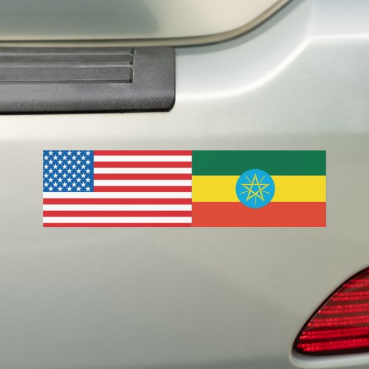 Äthiopische Flagge Autoaufkleber (Auf Auto)