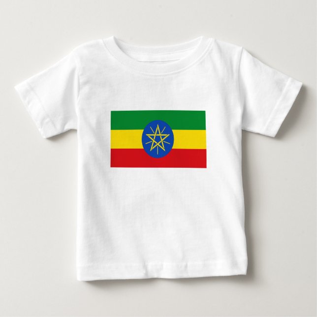 Äthiopische Flagge Baby T-shirt (Vorderseite)