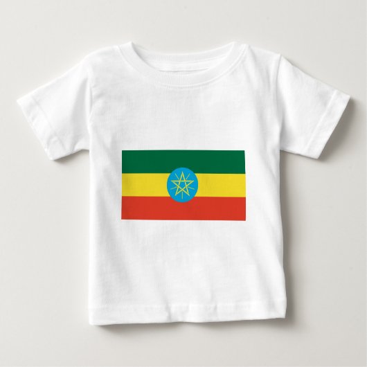 Äthiopische Flagge Baby T-shirt (Vorderseite)