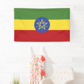 Äthiopische Flagge Banner (Insitu)