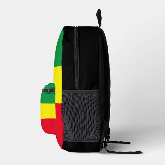 Äthiopische Flagge Bedruckter Rucksack (Rechts)