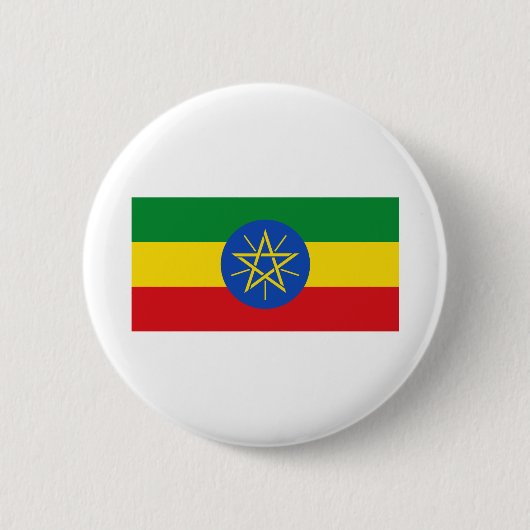 Äthiopische Flagge Button (Vorderseite)