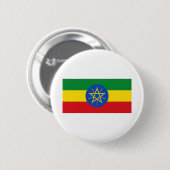 Äthiopische Flagge Button (Vorne & Hinten)
