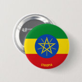 Äthiopische Flagge Charming Patriotic Button (Vorne & Hinten)