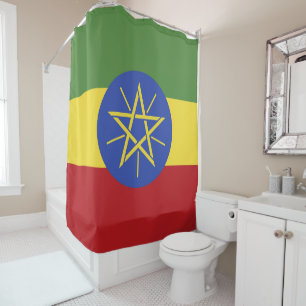 Äthiopische Flagge Duschvorhang