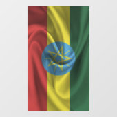 Äthiopische Flagge Fensteraufkleber (Blatt)