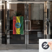 Äthiopische Flagge Fensteraufkleber (Büro Tür)