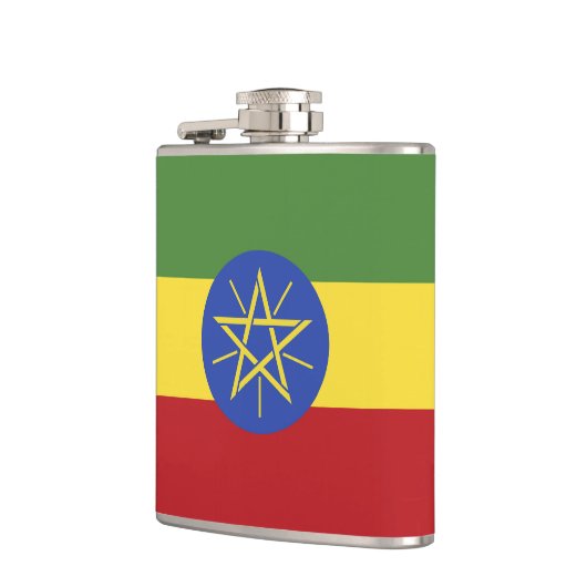 Äthiopische Flagge Flachmann (Links)