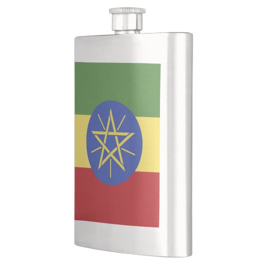 Äthiopische Flagge Flachmann (Links)